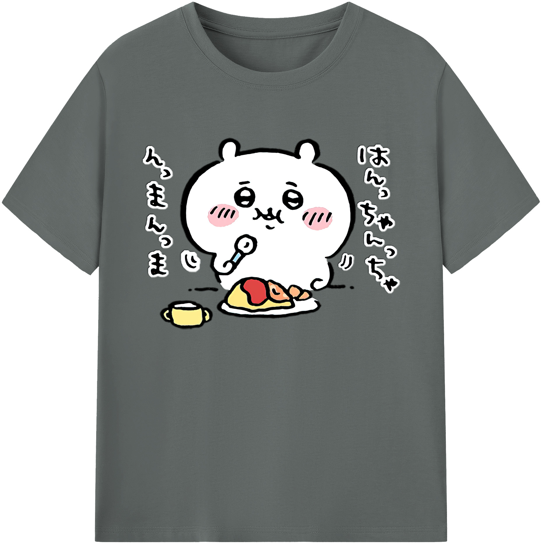 （画像用） ちいかわ ちいかわ Chii-kawa chiikawa 綿100％ メンズ半袖Tシャツ｜肌触りやわらか＆通気性